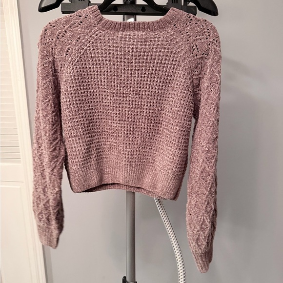NWT Altar'd State Mauve Textured Knit Sweater - Picture 3 of 6